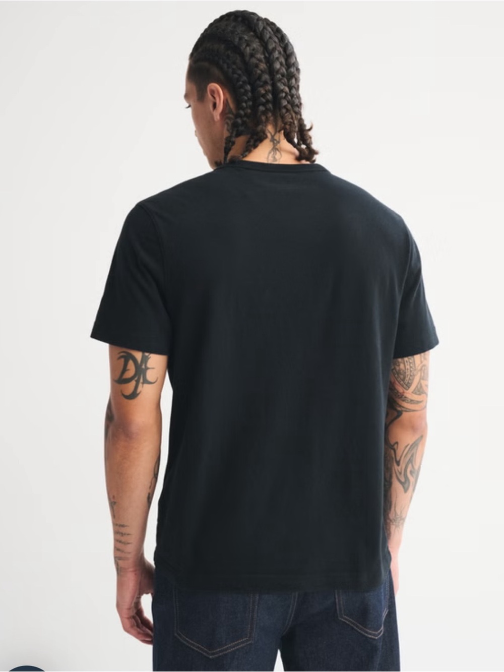 Abercrombie & Fitch Mens Black Soft Essential Tee - Picture 5 of 12